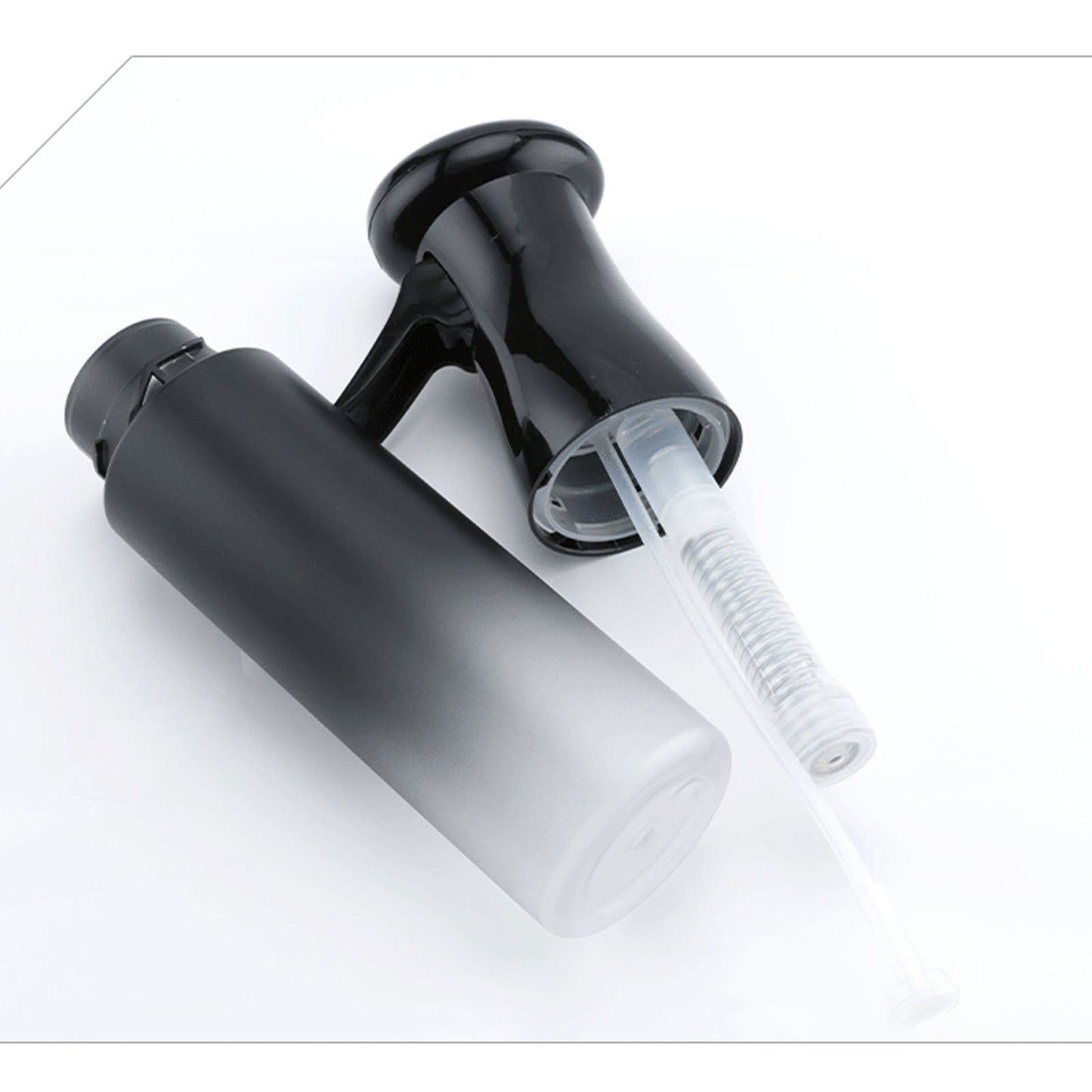 Premium Atomizer Spray Bottle – Fine Mist Water Sprayer for Hair, Plants, Garden & Home Use (Gradient Black, 300ml) skinity.online
