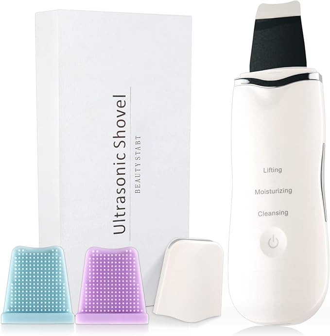 3-in-1 Ultrasonic Facial Skin Scrubber – Deep Cleansing, Lifting & Hydrating Tool for Glowing Skin skinity.online
