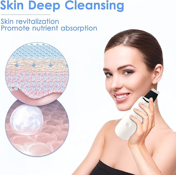 3-in-1 Ultrasonic Facial Skin Scrubber – Deep Cleansing, Lifting & Hydrating Tool for Glowing Skin skinity.online
