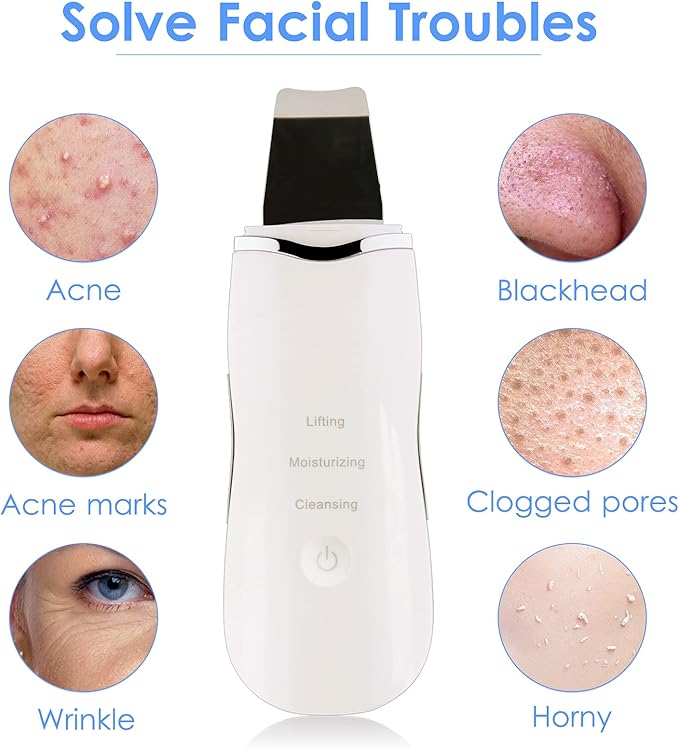3-in-1 Ultrasonic Facial Skin Scrubber – Deep Cleansing, Lifting & Hydrating Tool for Glowing Skin skinity.online