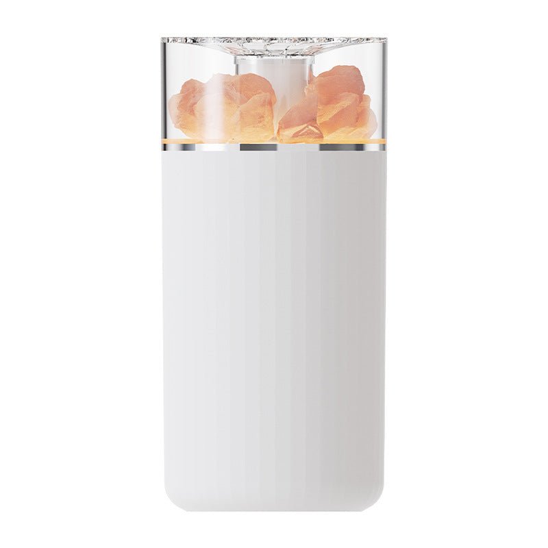 Salt Lamp Humidifier with Aromatherapy – 400ml USB Rechargeable Air Diffuser & Night Light (JW-03) skinity.online