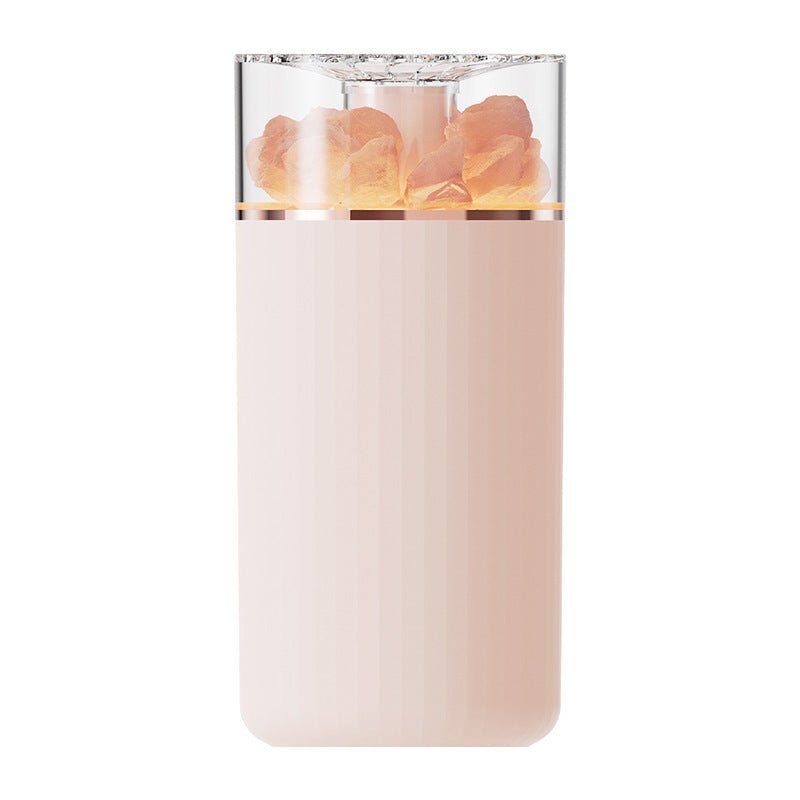 Salt Lamp Humidifier with Aromatherapy – 400ml USB Rechargeable Air Diffuser & Night Light (JW-03) skinity.online