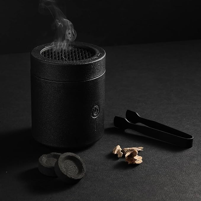 Smart Portable Electric Bakhoor Burner BK-108 – Flameless Rechargeable Incense Diffuser for Home & Travel skinity.online