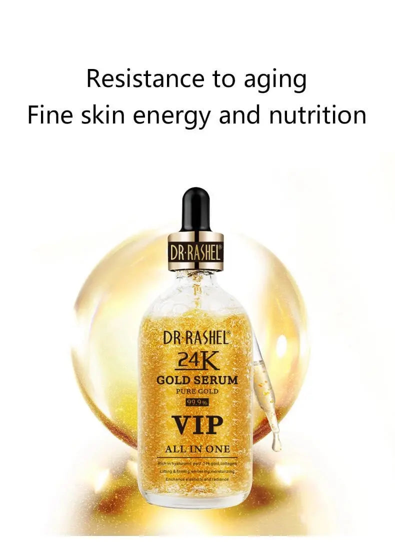 Dr Rashel VIP 24K Gold Face Serum – Anti-Aging, Hydrating & Brightening Skin Repair Formula (UAE Best Seller) skinity.online