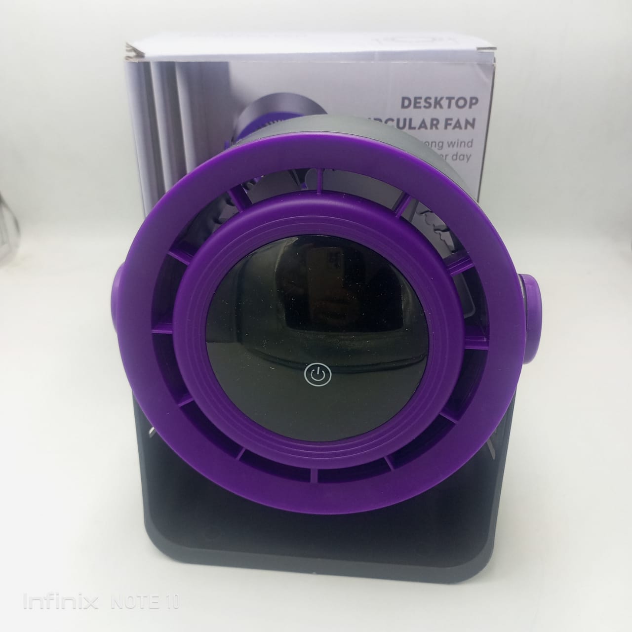 Bladeless Desk Fan with LED Display – Silent USB Air Circulator for Office, Home & Bedroom skinity.online